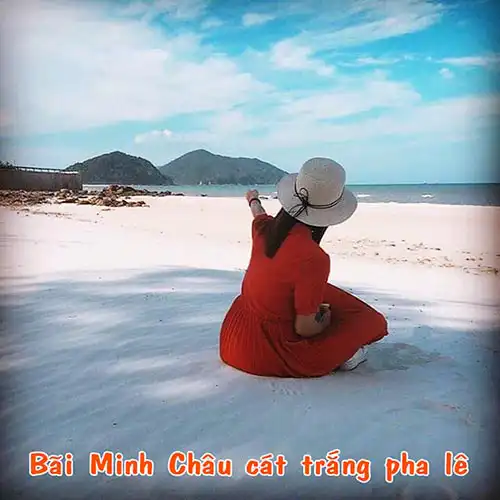 Bãi tắm Minh Châu đảo Quan Lạn