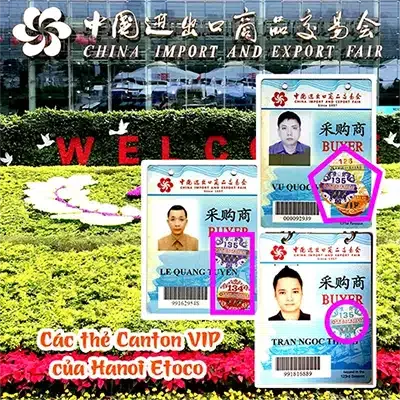 Thẻ Canton Vip ban tổ chức Canton Fair cấp cho điều hành của Etoco