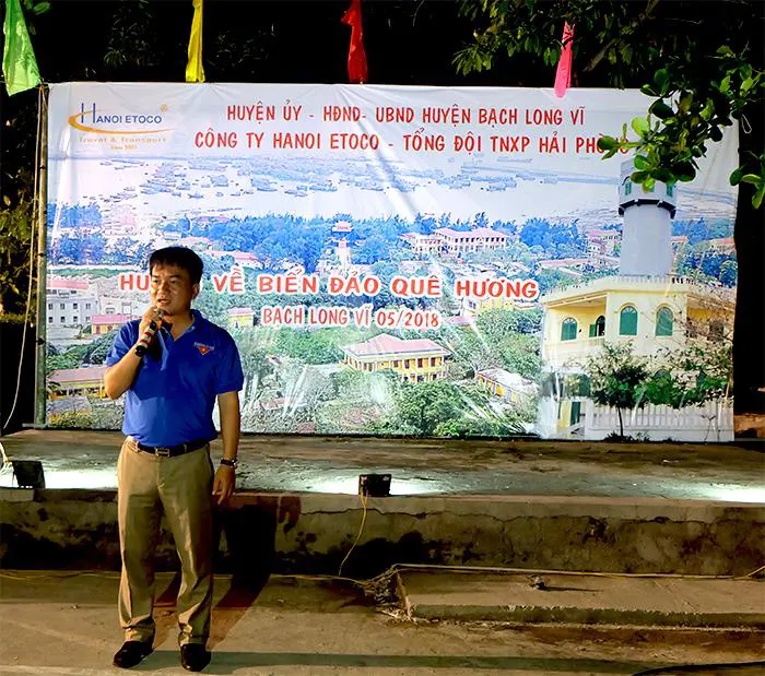 Banner hướng về biển đảo quê hương - Bạch Long Vĩ năm 2018 của Hanoi Etoco