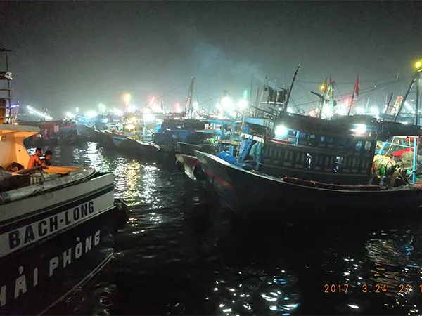 Au thuyền Bạch Long Vĩ những ngày biển động như 1 thành phố nổi