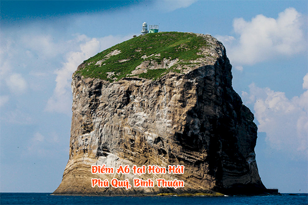 Ảnh Điểm A6 đường cơ sở tại hòn Hải thuộc quần đảo Phú Quí 