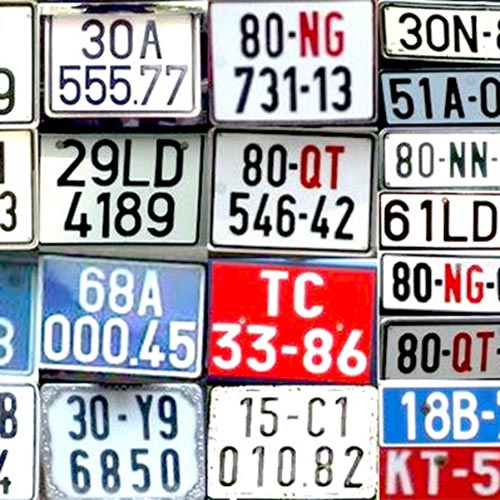 Ảnh Ý nghĩa các chữ cái trên biển số xe, ý nghĩa màu biển số ô tô tại Việt Nam