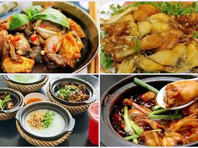 Các món chế biến từ ếch, các món ngon từ ếch cho mọi nhà