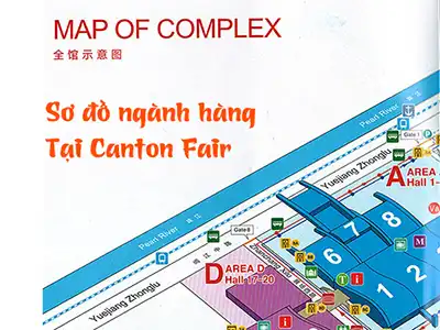 Vị trí ngành hàng tại Hội chợ Canton Fair Quảng Châu