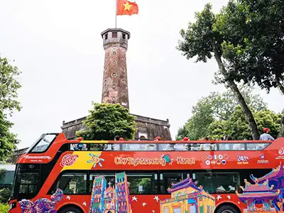 Xe bus 2 tầng tham quan Hà Nội, tuyến đường, giá vé liên hệ